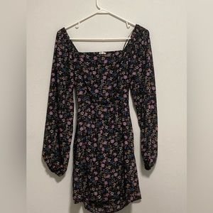 All in Favor - Long Sleeved Floral Dress
